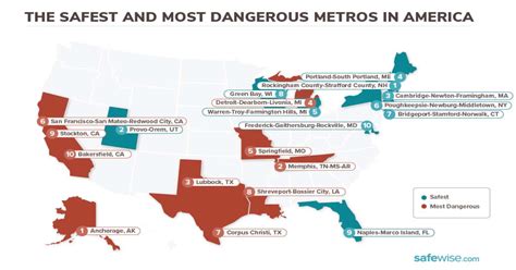 The safest and most dangerous places to live across。